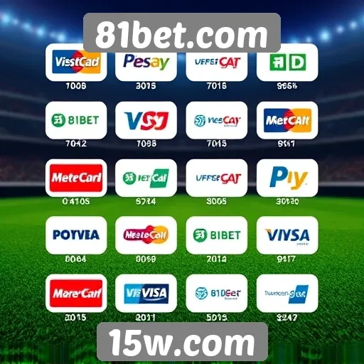Métodos de pagamento aceitos no 81bet